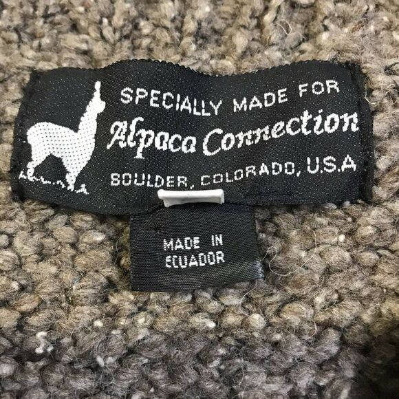 Alpaca Connection Womens Long Sleeve Cardigan Sweater Zip Front Size Medium - Picture 10 of 11